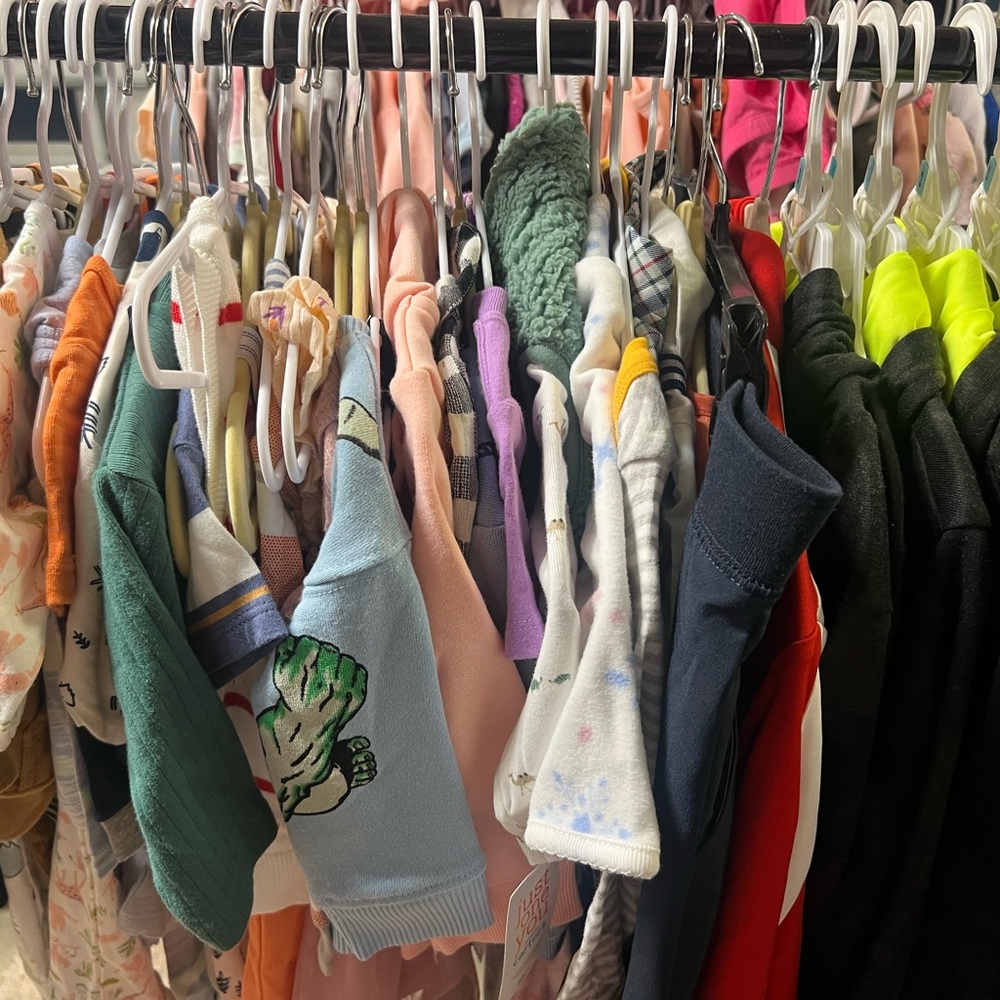 Vibrant Clothing Collection in Pink, Black, and Gray - Picture 2 of 2